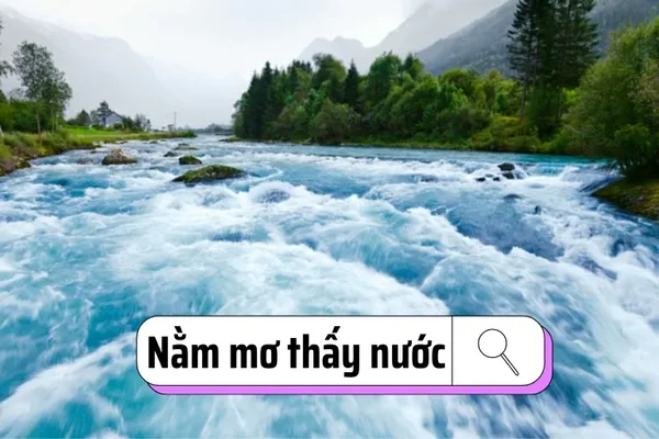 Lý giải mơ thấy nước ngập đánh con gì?