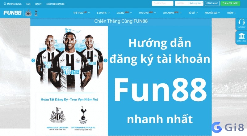 Hướng dẫn cách đăng ký và đăng nhập tài khoản Fun88 