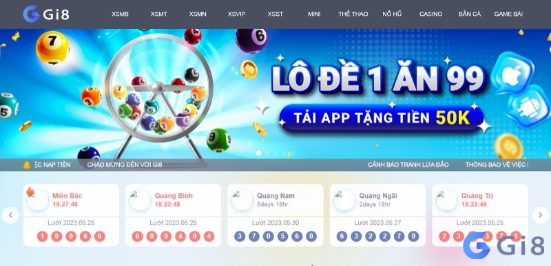 Bạn có thể chơi lo de online mien Bac trên Gi88