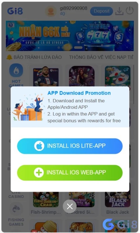 Hãy lựa chọn phiên bản phù hợp để tải app Gi8 cho điện thoại của bạn